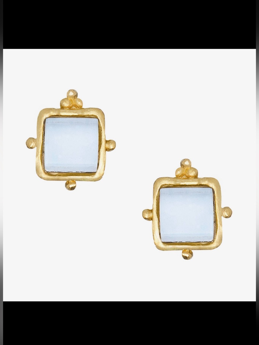 Susan Shaw Charlotte Studs - White